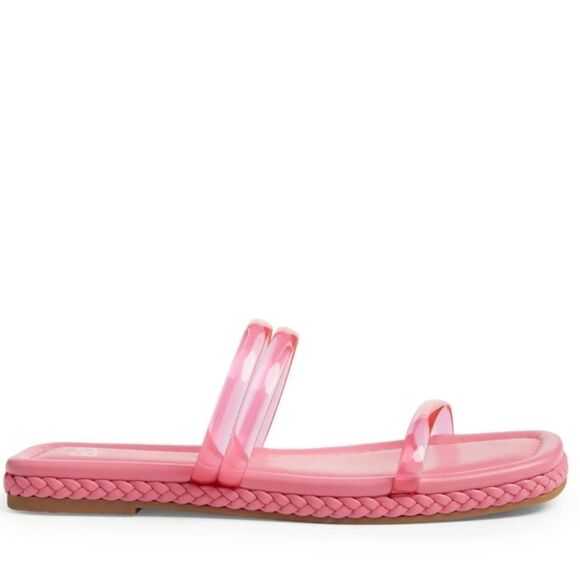 New BP. Viola Braided Slide Sandal Clear pink slip on slides braid jelly size 7 - Picture 4 of 7